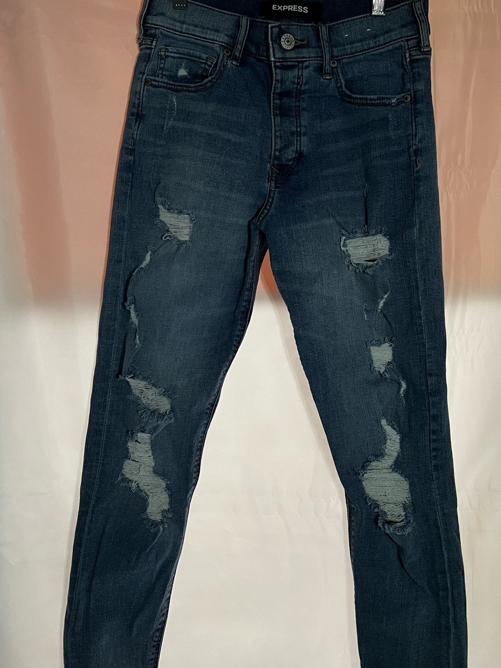 Express Women Ripped Skinny Jeans